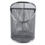 M100S Wire Mesh Metal Pen Holder - Silver