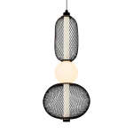 Meshed Metal And Acrylic LED Pendant Light