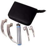Laryngoscope 4 Blade Fibre Optic Set