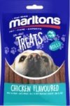 Marltons Semi-moist Treats For Dogs - Chicken Flavoured Rolls 120G