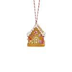 House With Gingerbread Man Next To House 6.5X5X7CM