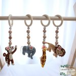 Baby Gym Themed Dangles Safari With Flower
