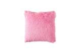 Plush Smte Faux Fur Scatter Cushion Pillow Pink With Keychain
