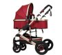 Belecoo Baby Stroller 2 In 1 Foldable Pram - Red With A Keyholder