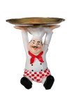 Chef With Tray On Head 20X11X13CM