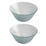 Rice Bowl - Elegant Hammered Glass Bowl Set Pack Of 2
