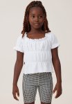 Cotton On Astrid Short Sleeve Top - White
