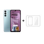 Samsung Galaxy M15 5G 128GB Dual Sim - Light Blue + Clear Cover + Screen Protector