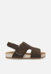 PoP Candy Faux Suede Sandals - Dark Brown