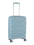 4 Wheel Carry On Trolley Case Pastel Blue