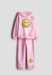 2 Piece Printed Sweatshirt Set - Pink Smileyworld