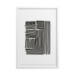 Tetris Art Print - A2 420 X 594MM Framed - White Frame