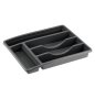Drawer Organiser Cutlery Tray -dark Grey
