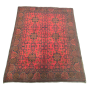 200 X 159CM Light Red Afghan Turkman Hand Made Rug