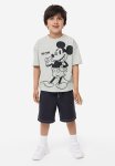 Oversized Printed T-Shirt - Grey