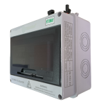 Dark Grey Combiner Box For Solar Installation 1 In 1 Out