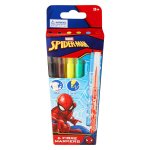 Spiderman 6 Fibre Markers Multi