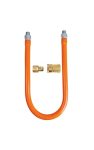 Bk Resources Commercial Gas Hose Quick Disconnect Connector Kit 3 3 4" Diameter X 48" Steel Wrapped T-304 Hose With Rotating End