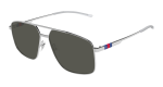 Gucci Sunglasses Mens In Silver Grey GG1676S-001 - Silver Onesize