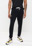 Side High Square Fleece Jogger - Black