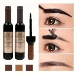 Eyebrow Dye Cream Drink Bottle Packing Waterproof Long-lasting Smudge Proof Film Forming Tear Off Eyebrow Gel