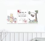 Canvas Winnie The Pooh Pink Cherry