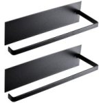 2-PACK Paper Towel Holder Self-adhesive Under Cabinet & Wall Mount