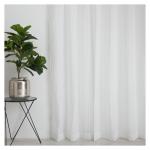 Grid Sheer White Eyelet Curtain