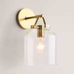 Manor Wall Light Gold And Glass