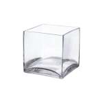 Square Glass Vase - 12X12X12CM