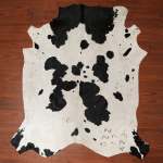 A Grade Cow Hide 267 Black white L - Large Black white Spotted