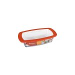 Marinex Rectangle Loaf Dish With Plastic Lid 1.5LITRE