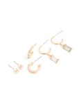 Goldair Gold Diamante Drop & Stud Earrings 3-PACK