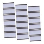 Angoily 60CT Magnetic Card Holders With Channels Protective Films Metal Rack Organizers White