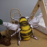 Shaped Pillow Bee Plain Bee Honeycomb Set