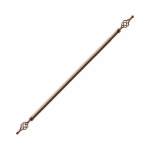 Smte Dmart Expandable Curtain Rod With Twisted Cage Finial 2M Broze With Keychain
