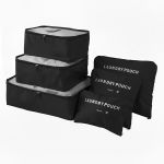 6-PIECE Premium Travel Packing Cube Set & Luggage Organisers