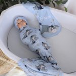 Wrap Set Swaddle Set Eeyore Blue Oldie