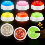 Syhood 8 Pcs Animal Sounds Buzzer For Trivia Games Answer Buzzers For Classroom Feud Jeopardy Buzzer Button With Lights And Soun