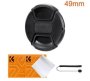 49MM Lens Cap Kit With 2X Lens Cloths And Attachment Strap SKU.2017