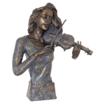 Lady Playing Violin Statue 43 Cm