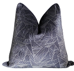 Navy Geometric Scatter Cushion - 50X50