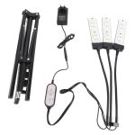 LED Grow Light Full Spectrum 3 Modes 5 Brightness Adjustable Tripod Stand