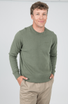 Crew Neck Knit - Olive Night - Olive XXL