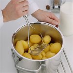 Stainless Steel Potato Masher Wave Potato Masher Kitchen Gadgets