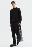 Slim Fit Fine-knit Turtleneck Jumper - Black