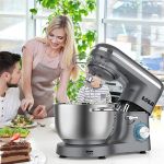 1100W Kitchen Machine Stand Mixer 6.2L Stand Bowl Mixer-grey