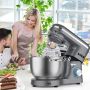 1100W Kitchen Machine Stand Mixer 6.2L Stand Bowl Mixer-grey