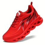 Men's Lace-up Blade Sneakers - Lightweight And Breathable - Running Jogging Workout Gym