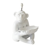 Ceramic Monkey Lamp - Black